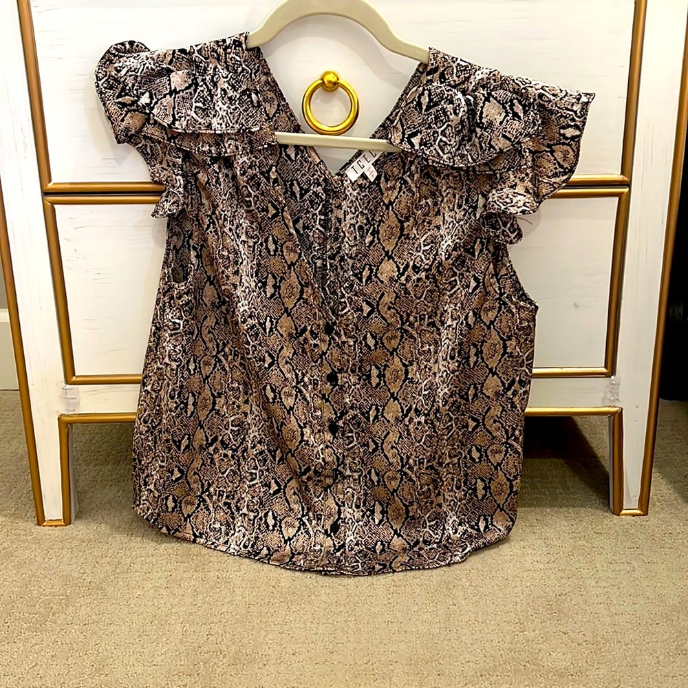 Dressy snake skin blouse